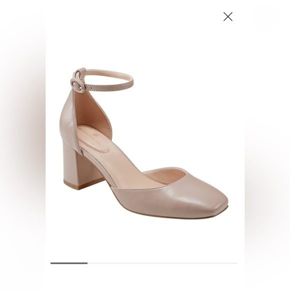 Bandolino Women's Lets Add Square Toe Block Heel Ankle Strap Pumps - Picture 1 of 9